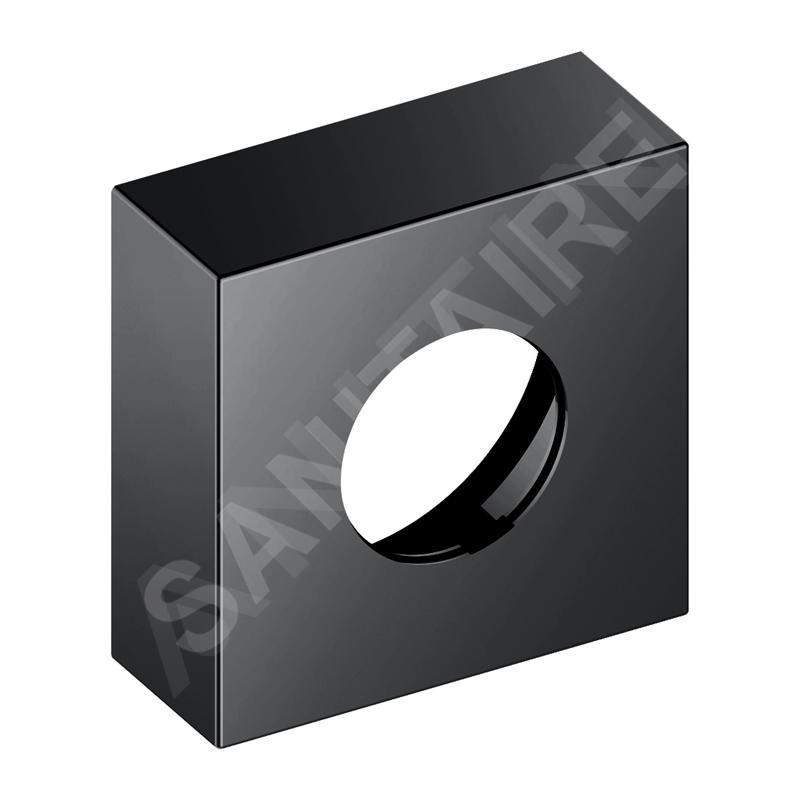 Keuco IXMO - Rosace de rallonge 35 mm, avec indication rouge/bleue, chrome noir 59551130382