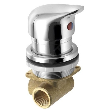 Sapho Robinetterie - Pommeau de douche Tiny sur bord de baignoire, chrome TMC12TY