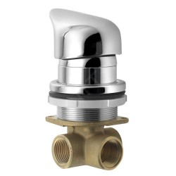 Sapho Robinetterie - Pommeau de douche Tiny sur bord de baignoire, chrome TMC12TY
