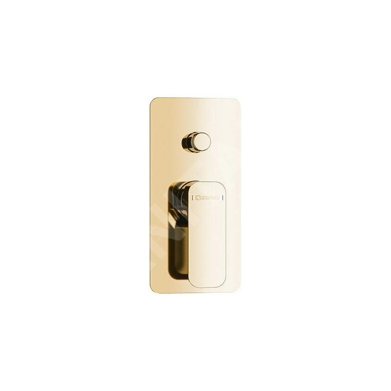 Sapho Spy - Mitigeur de douche encastré avec corps, pour 2 appareils, or PY42/17 Sapho Spy - Mitigeur de douche encastré avec corps, pour 2 appareils, or PY42/17