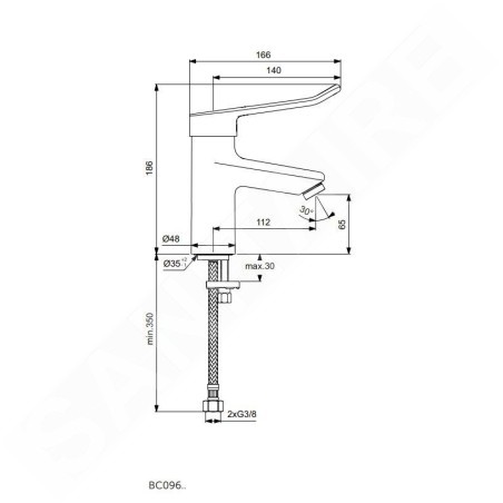 Ideal Standard Ceraplus II - Mitigeur de lavabo, chrome BC096AA