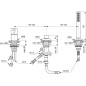 Ideal Standard Joy - Mitigeur au bord de baignoire, installation 3 trous, chrome BC788AA