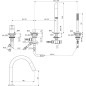 Ideal Standard Joy - Mitigeur au bord de baignoire, installation 4 trous, chrome BC789AA
