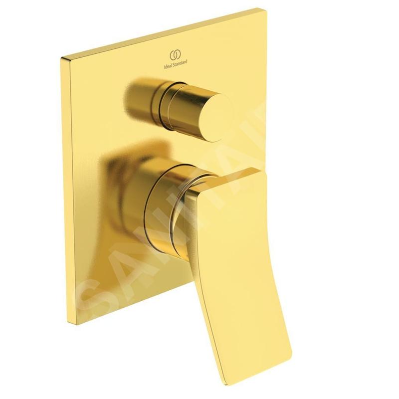 Ideal Standard Conca Tap - Mitigeur encastré, pour 2 sorties, Brushed Gold A7374A2