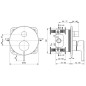 Ideal Standard Joy - Mitigeur encastré, pour 2 sorties, Magnetic Grey A7383A5