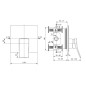Ideal Standard Conca Tap - Mitigeur de douche encastré, Magnetic Grey A7373A5