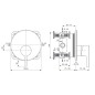 Ideal Standard Joy - Mitigeur de douche encastré, Magnetic Gres A7382A5
