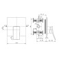 Ideal Standard Conca Tap - Mitigeur de douche encastré, Silver Storm A7373GN