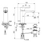 Ideal Standard Connect Air - Mitigeur de lavabo Grande avec vidage, Brushed Gold A7053A2
