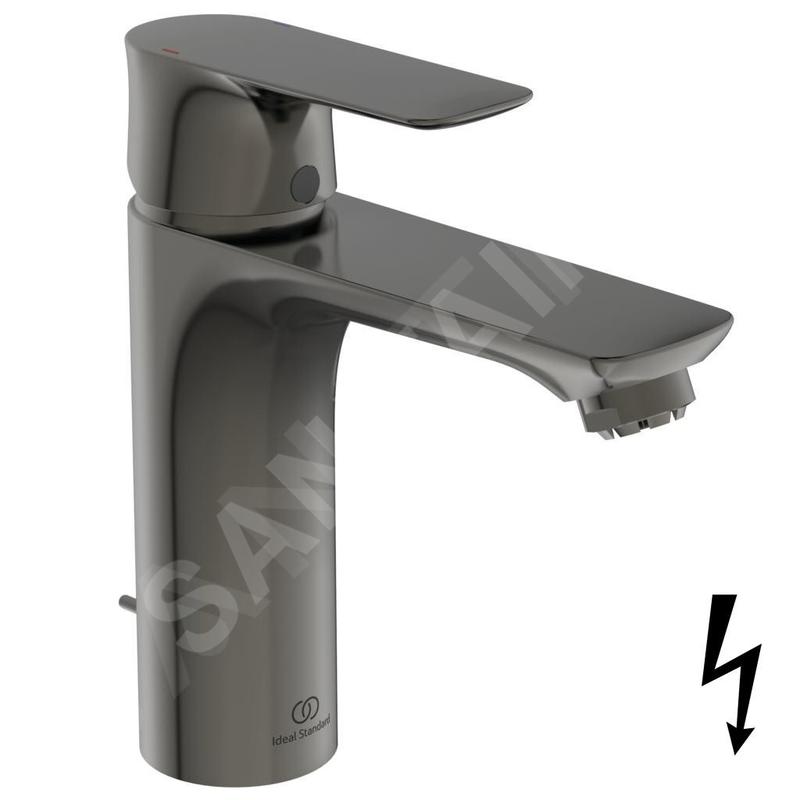 Ideal Standard Connect Air - Mitigeur de lavabo Grande avec vidage, Magnetic Grey A7054A5