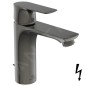 Ideal Standard Connect Air - Mitigeur de lavabo Grande avec vidage, Magnetic Grey A7054A5