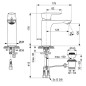 Ideal Standard Connect Air - Mitigeur de lavabo Grande avec vidage, Silver Storm A7054GN
