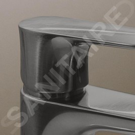 Ideal Standard Connect Air - Mitigeur de lavabo Grande Slim avec vidage, Magnetic Grey A7012A5