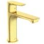 Ideal Standard Connect Air - Mitigeur de lavabo Grande Slim, Blue Start, Brushed Gold A7016A2