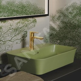 Ideal Standard Connect Air - Mitigeur de lavabo Grande Slim, Blue Start, Brushed Gold A7016A2