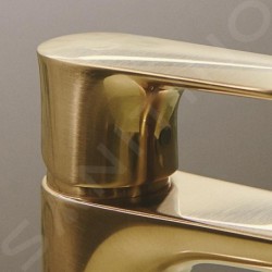Ideal Standard Connect Air - Mitigeur de lavabo Piccolo Slim avec vidage, BlueStart, Brushed Gold A7017A2