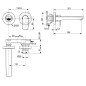Ideal Standard Connect Air - Mitigeur de lavabo encastré, 2 trous, Brushed Gold A7029A2