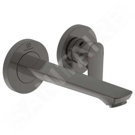 Ideal Standard Connect Air - Mitigeur de lavabo encastré, 2 trous, Magnetic Grey A7029A5