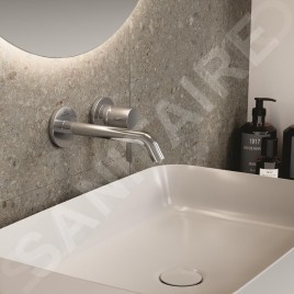 Ideal Standard Joy - Mitigeur de lavabo encastré, bec 180 mm, 2 trous, Magnetic Grey A7378A5