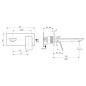 Ideal Standard Conca Tap - Mitigeur de lavabo encastré, bec 180 mm, Brushed Gold A7371A2