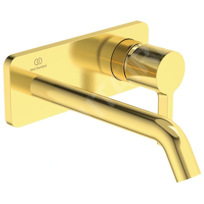 Ideal Standard Joy - Mitigeur de lavabo encastré, bec 180 mm, Brushed Gold A7380A2