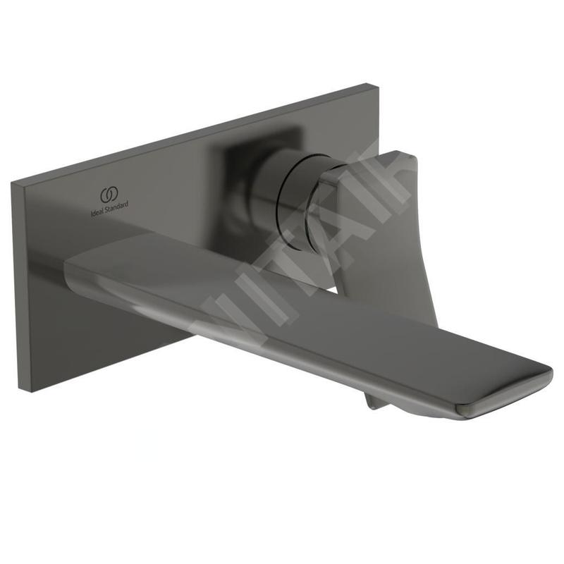 Ideal Standard Conca Tap - Mitigeur de lavabo encastré, bec 180 mm, Magnetic Grey A7371A5