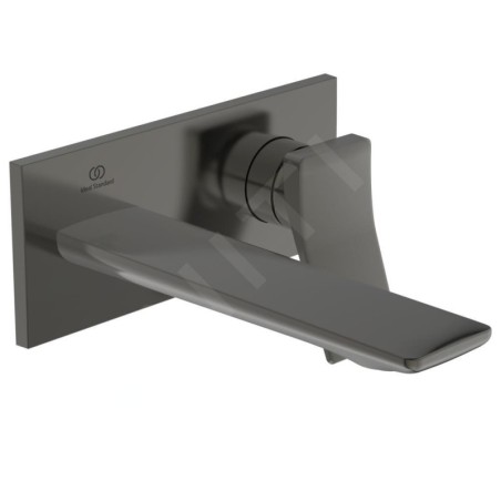 Ideal Standard Conca Tap - Mitigeur de lavabo encastré, bec 180 mm, Magnetic Grey A7371A5