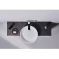 Ideal Standard Conca Tap - Mitigeur de lavabo encastré, bec 180 mm, Silver Storm A7371GN
