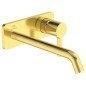 Ideal Standard Joy - Mitigeur de lavabo encastré, bec 220 mm, Brushed Gold A7381A2