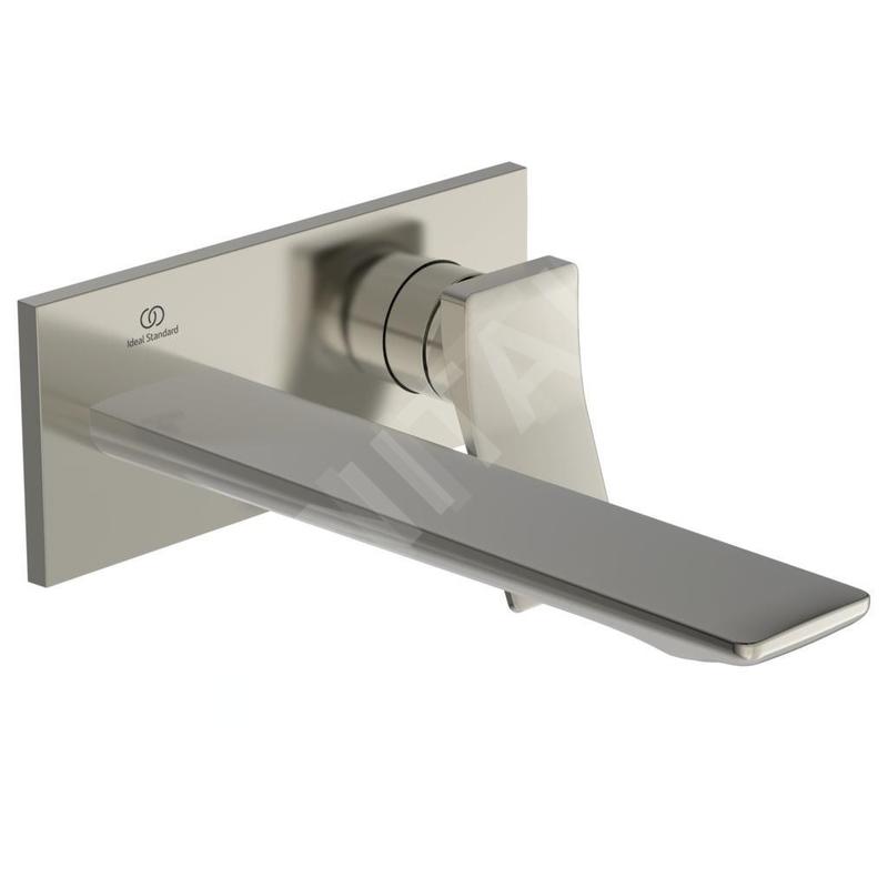 Ideal Standard Conca Tap - Mitigeur de lavabo encastré, bec 220 mm, Silver Storm A7372GN