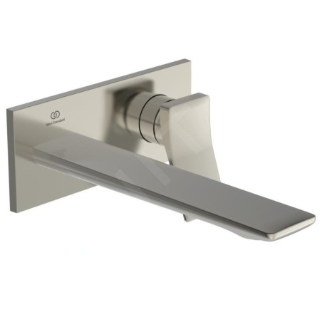 Ideal Standard Conca Tap - Mitigeur de lavabo encastré, bec 220 mm, Silver Storm A7372GN