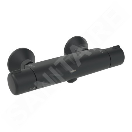 Hansa Micra - Mitigeur thermostatique de douche Thermo Cool, ECO, noir mat 5815017133