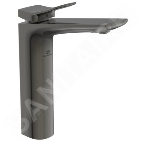 Ideal Standard Conca Tap - Mitigeur d'évier avec vidage, Magnetic Grey BC757A5