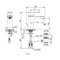 Ideal Standard Connect Air - Mitigeur de lavabo avec vidage, Silver Storm A7022GN