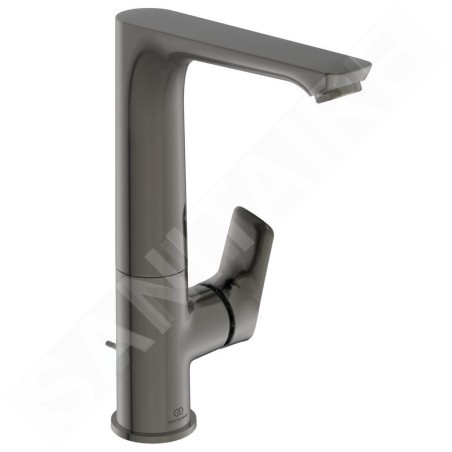 Ideal Standard Connect Air - Mitigeur de lavabo Slim avec bec orientable et vidage, Magnetic Grey A7020A5