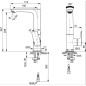 Ideal Standard Connect Air - Mitigeur de lavabo Slim avec bec orientable, Brushed Gold A7023A2