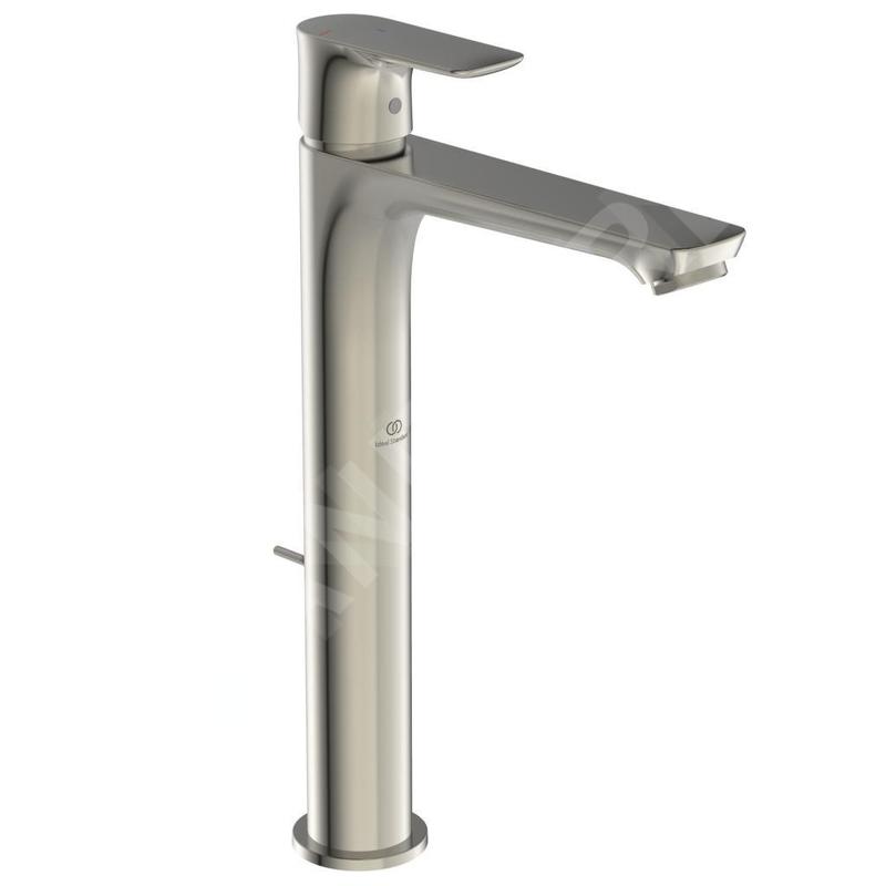 Ideal Standard Connect Air - Mitigeur de lavabo Slim avec vidage, BlueStart, Silver Storm A7026GN