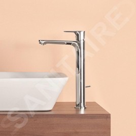 Ideal Standard Connect Air - Mitigeur de lavabo Slim avec vidage, BlueStart, Silver Storm A7026GN
