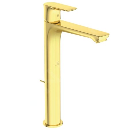 Ideal Standard Connect Air - Mitigeur de lavabo Slim avec vidage, Brushed Gold A7025A2