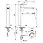 Ideal Standard Connect Air - Mitigeur de lavabo Slim avec vidage, Brushed Gold A7025A2