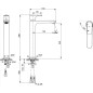 Ideal Standard Connect Air - Mitigeur de lavabo Slim, BlueStart, Magnetic Grey A7028A5