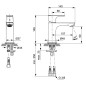 Ideal Standard Connect Air - Mitigeur de lababo Slim, Magnetic Grey A7010A5