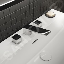 Ideal Standard Conca Tap - Mitigeur d'évier, installation 3 trous, avec vidage, chrome BC759AA