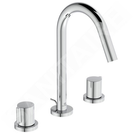 Ideal Standard Joy - Mitigeur de lavabo, installation 3 trous, avec vidage, chrome BC783AA
