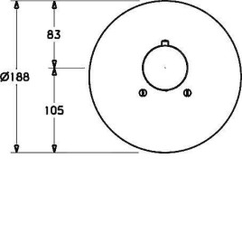 Hansa Living - Mitigeur thermostatique encastré, chrome 06659105