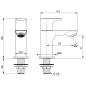 Ideal Standard Connect Air - Robinet de lavabo, Silver Storm A7031GN