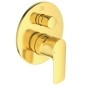 Ideal Standard Connect Air - Mitigeur de baignoire encastré, pour 2 sorties, Brushed Gold A7035A2