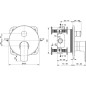 Ideal Standard Connect Air - Mitigeur de baignoire encastré, pour 2 sorties, Silver Storm A7035GN Ideal Standard Connect Air - Mitigeur de baignoire encastré, pour 2 sorties, Silver Storm A7035GN