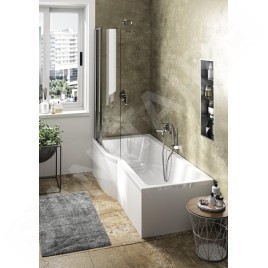Ideal Standard Connect Air - Mitigeur de baignoire avec accessoires, Silver Storm A7056GN