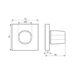 Hansa Living - Vanne encastrée, chrome 02288202